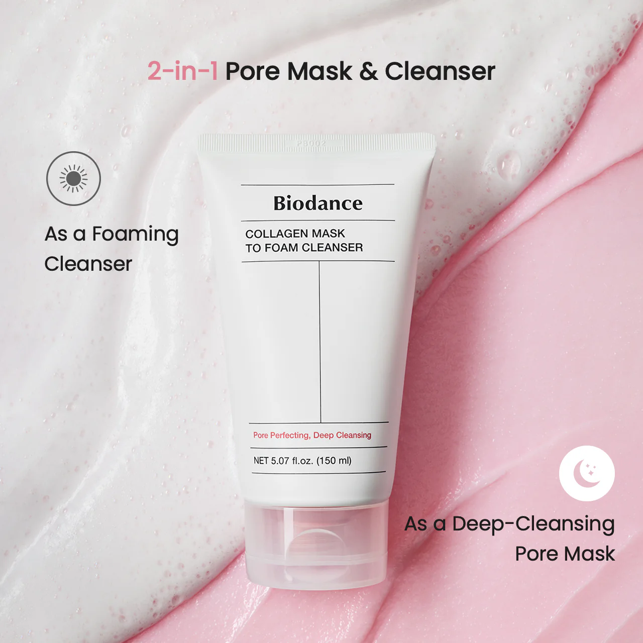 Collagen Mask to Foam Cleanser - Image 3